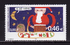 Сен-Пьер и Микелон, 2001, Рождество, 1 марка